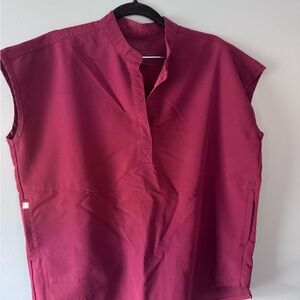 FIGS Rafaela and Zamora joggers in Burgundy